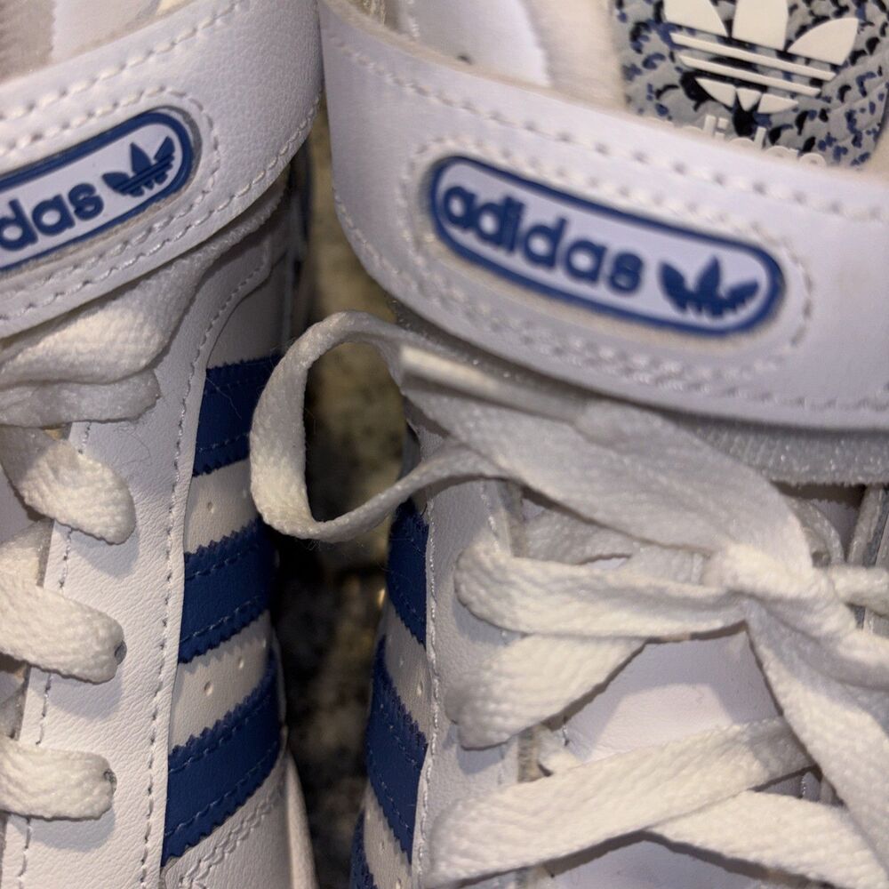 Adidas Women’s Sz 9 Snakeskin Basketball Forum Sky Blue  Gx 8945 Sneakers - Picture 9 of 14